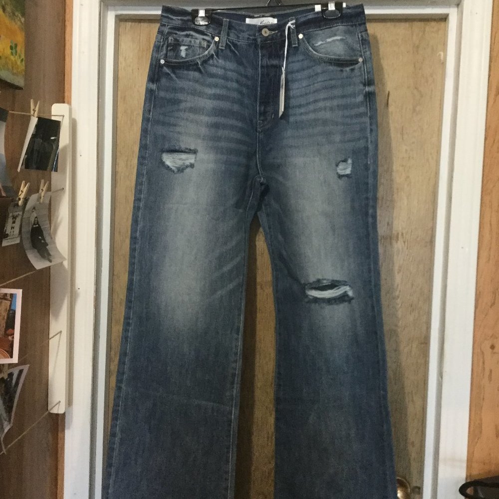 High rise 90's Flare jeans KanCan  destressed